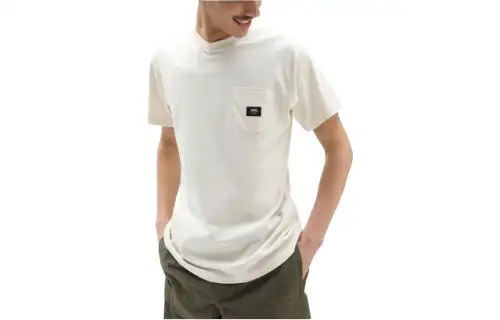 Vans T Shirts Men's Beige Crew Neck Moderate Straight Fit