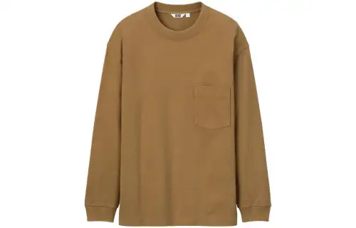 UNIQLO T Shirt Unisex Light Umber