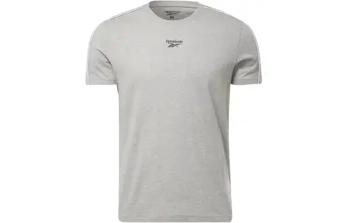Reebok WORKOUT READY PIPING T Shirt Men's Gray