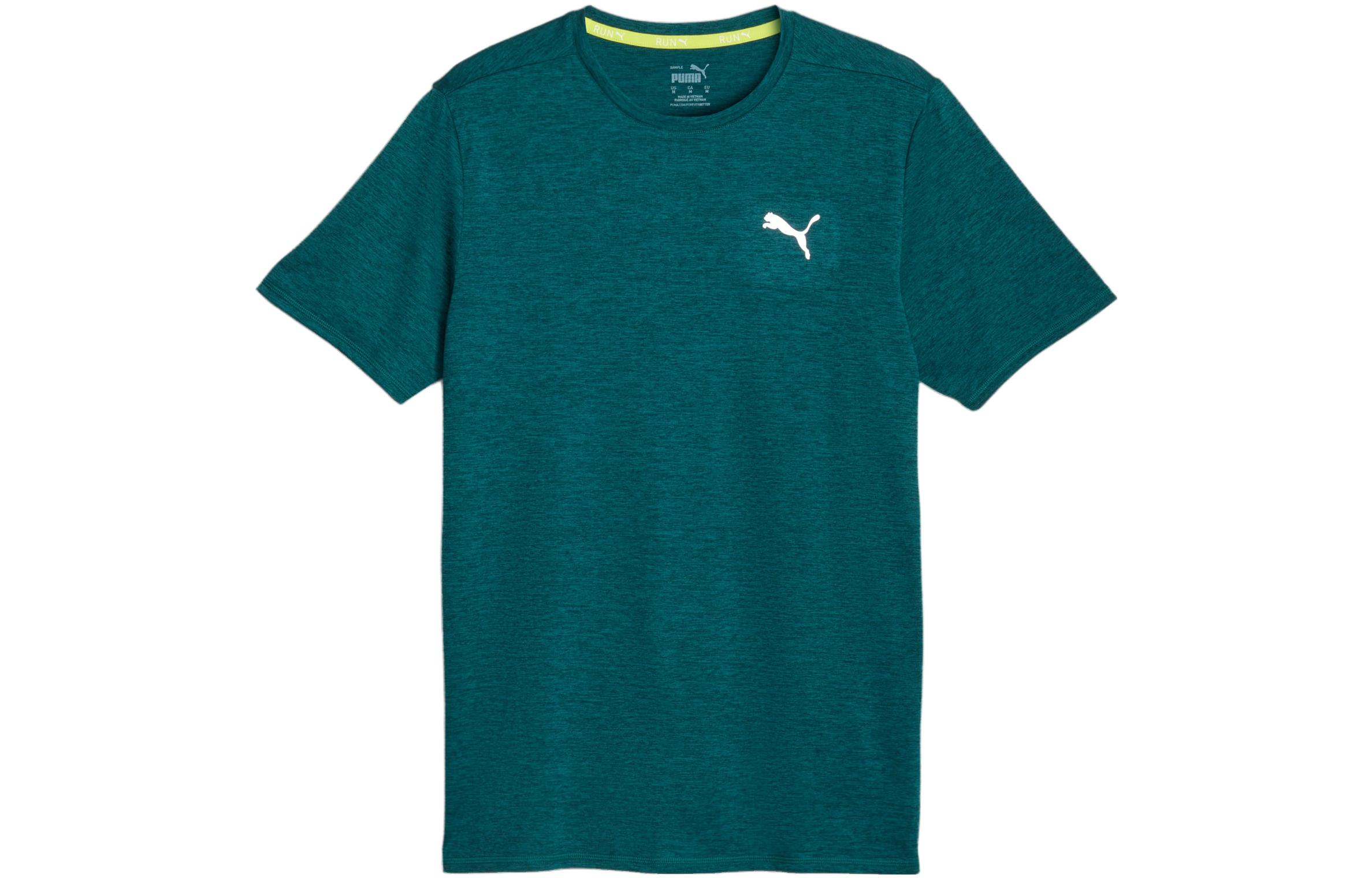 PUMA CLASSICS BRAND LOVE Graphic T Shirt De Running RUN FAVOURITE T Shirt Men's Green
