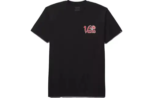 Vans Pasa T Shirts Men's Black Crew Neck Moderate Straight Fit