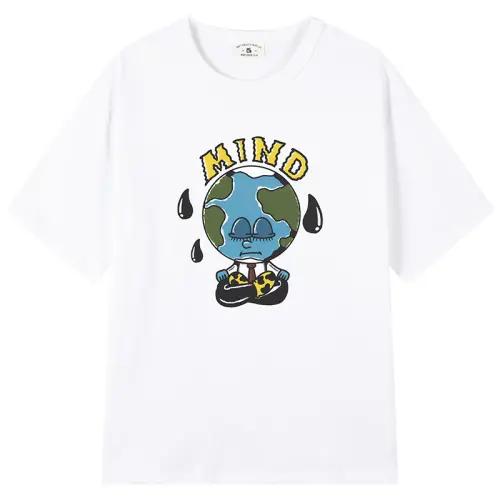 MIND ERROR Drop Shoulder Sleeve T Shirt Unisex