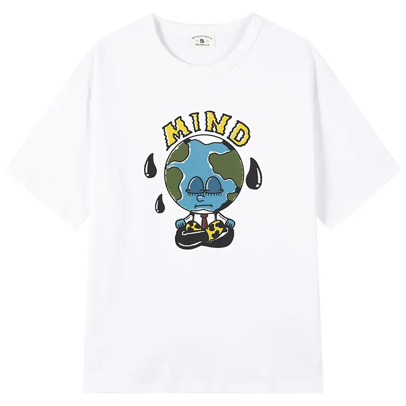 MIND ERROR Drop Shoulder Sleeve T Shirt Unisex