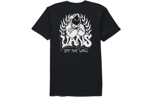 Vans Hooded Figure T Shirt T Shirt Men's Black