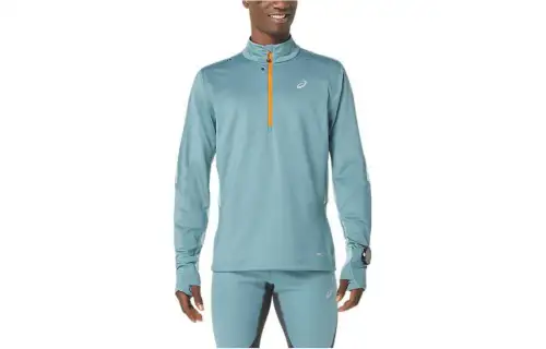 ASICS T Shirts Men's Sky Blue Stand Collar Moderate Other