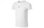 Jordan T Shirts Men's White Crew Neck Moderate Straight Fit