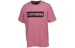 Converse Multi SP T Shirts Men's Pink Crew Neck Moderate Other
