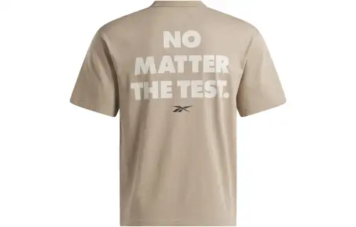 Reebok NO MATTER THE TEST GFX T Shirt Men's Khaki