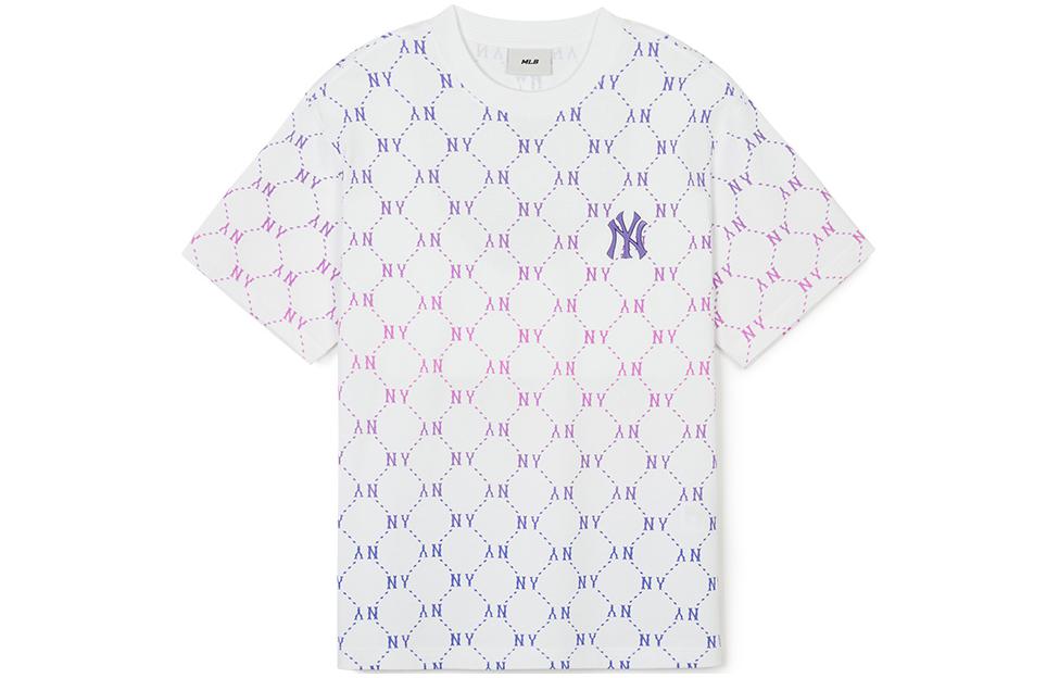 Футболка MLB New York Yankees Monogram (фиолетовая)