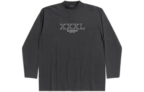 Balenciaga T Shirt Regular Fit Men's Black Gray