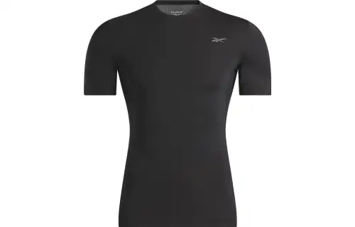 Reebok Logo Detail Compression T Shirt Men's Black