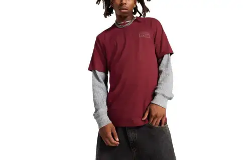 Converse Cons Graphic T Shirt T Shirt Men's Dark Red
