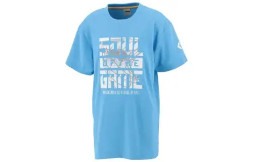 Converse T Shirts Men's Blue Crew Neck Moderate Straight Fit