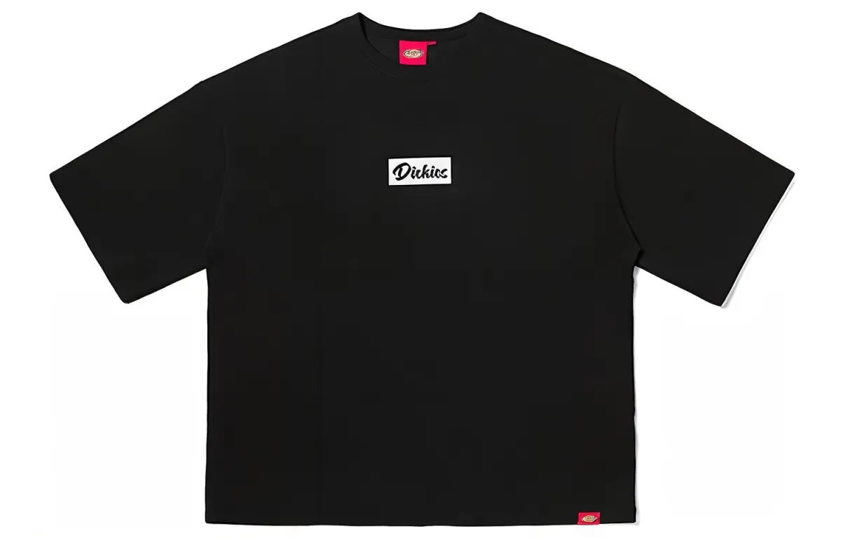 Dickies T Shirts Unisex Black Crew Neck Moderate Straight Fit