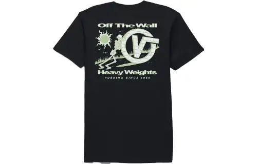 Vans Yphus T Shirts Men's Black Crew Neck Moderate