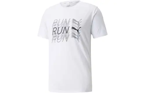 PUMA RUN Logo SS Tee T Shirt Men's