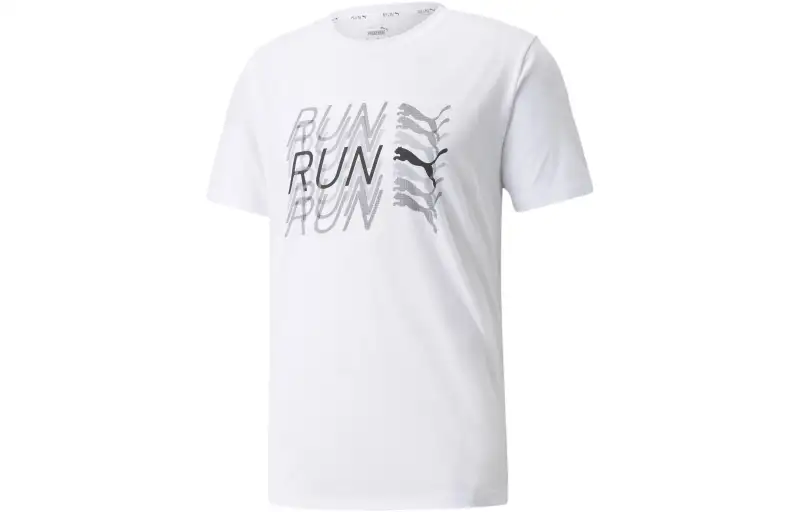 PUMA RUN Logo SS Tee T Shirt Men's