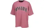 Converse T Shirts Men's Pink Crew Neck Moderate Straight Fit