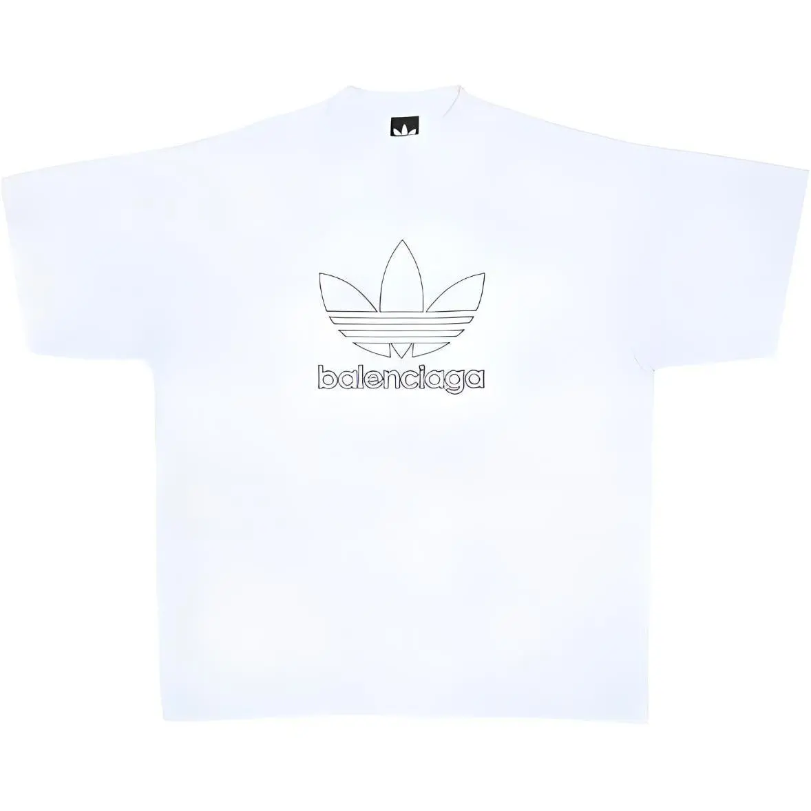 Balenciaga T Shirt Men's Loose Fit White