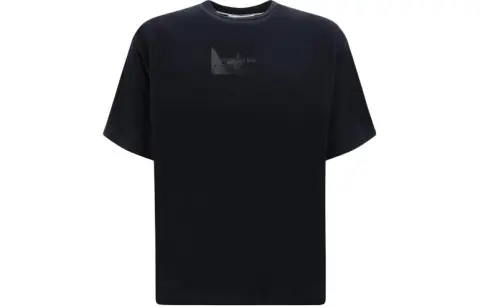 STONE ISLAND Logo print Cotton T shirt
