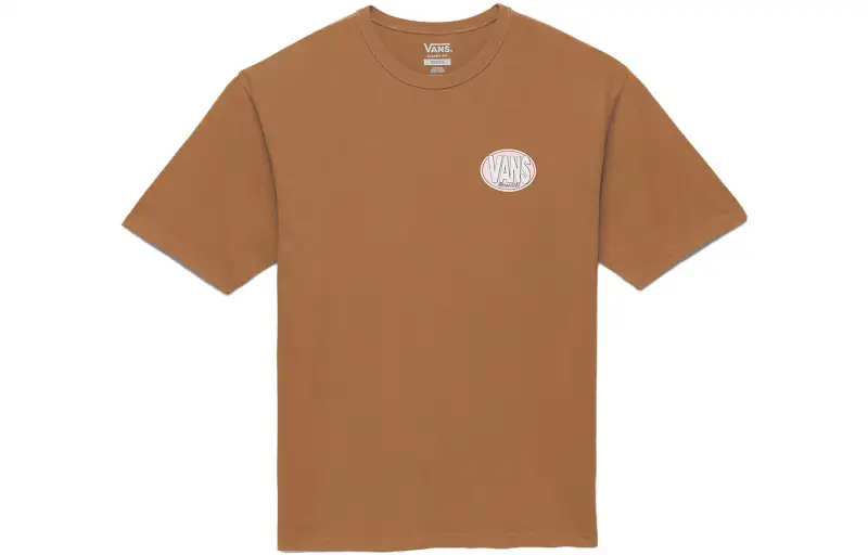 Vans T Shirts Unisex Umber Crew Neck Moderate
