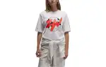 Nike T Shirts Unisex White Crew Neck Moderate Straight Fit