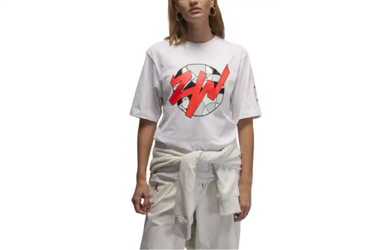 Nike T Shirts Unisex White Crew Neck Moderate Straight Fit