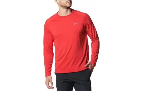 Under Armour T Shirts Men's Red Crew Neck Moderate Other