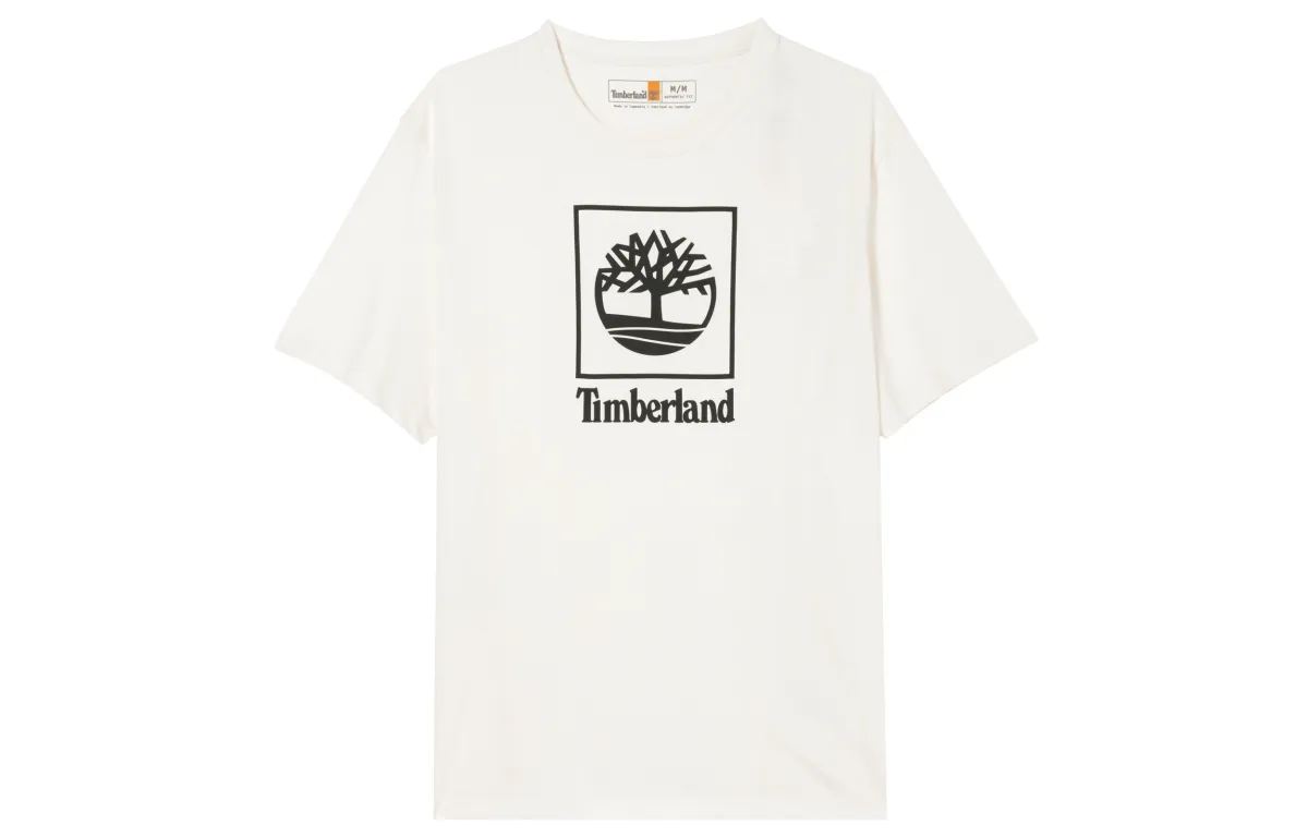 Timberland SS24 T Shirt Unisex Vintage White