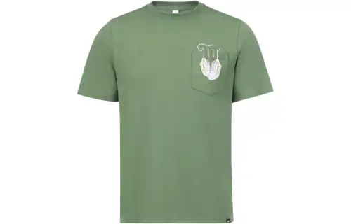 Reebok T Shirts Unisex Green Crew Neck Moderate Straight Fit