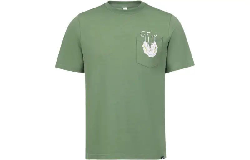 Reebok T Shirts Unisex Green Crew Neck Moderate Straight Fit