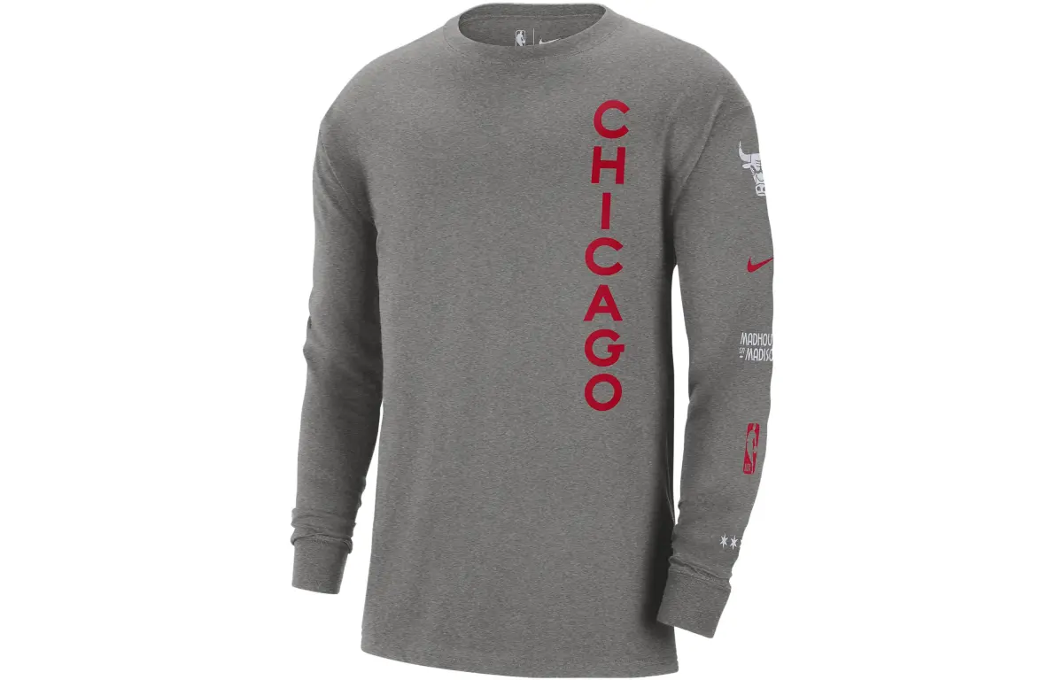 Nike Chicago Bulls 2023/24 City Edition Men's Nike Nba Max90 Long Sleeve T Shirt