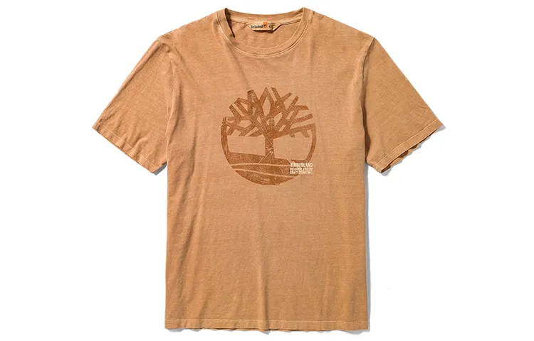 Timberland T-Shirts Men's Wheat Crew Neck Thin Straight Fit