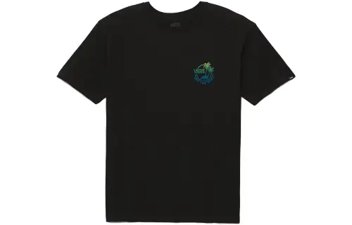 Vans T Shirts Unisex Black Crew Neck Moderate Straight Fit
