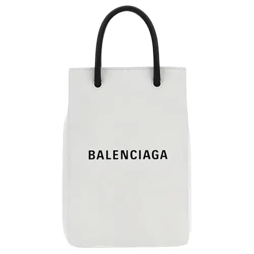 Balenciaga Logo Printed Phone Holder
