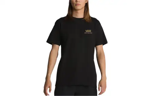 Vans T Shirts Men's Black Crew Neck Moderate Straight Fit