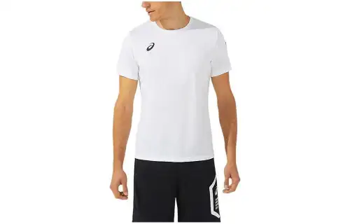 Asics TEAM HEXAGON SS TOP RECYC T Shirt Men's White