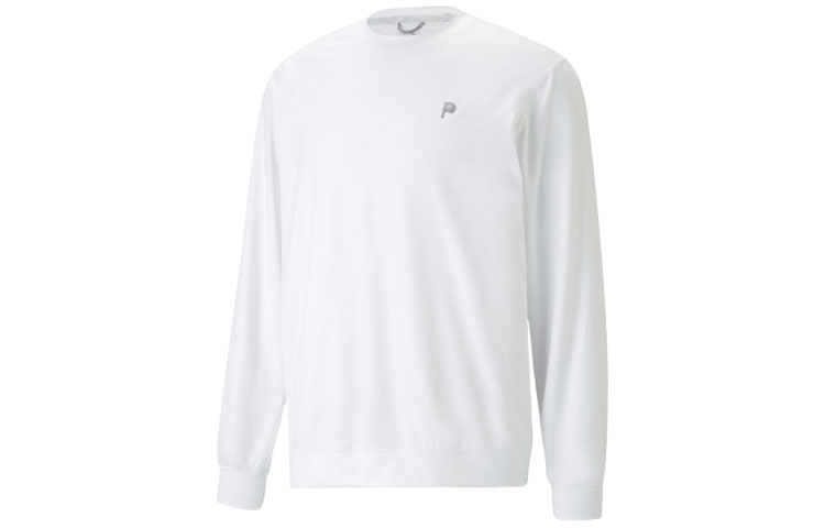 PUMA Haut De Golf Palm Tree Crew Homme T Shirt Men's White