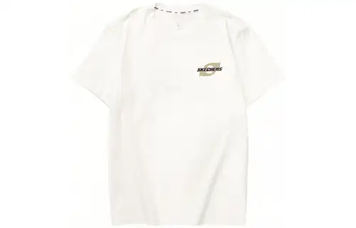 Skechers T Shirt Unisex Marshmallow White