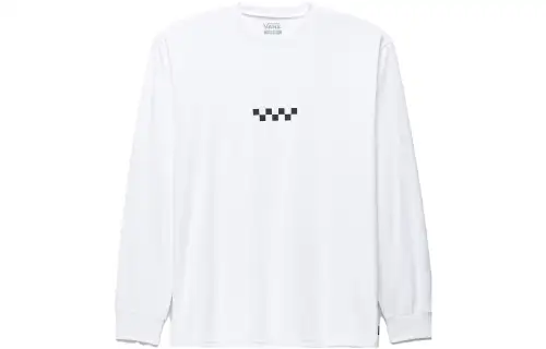 Vans T Shirts Unisex White Crew Neck Moderate Straight Fit