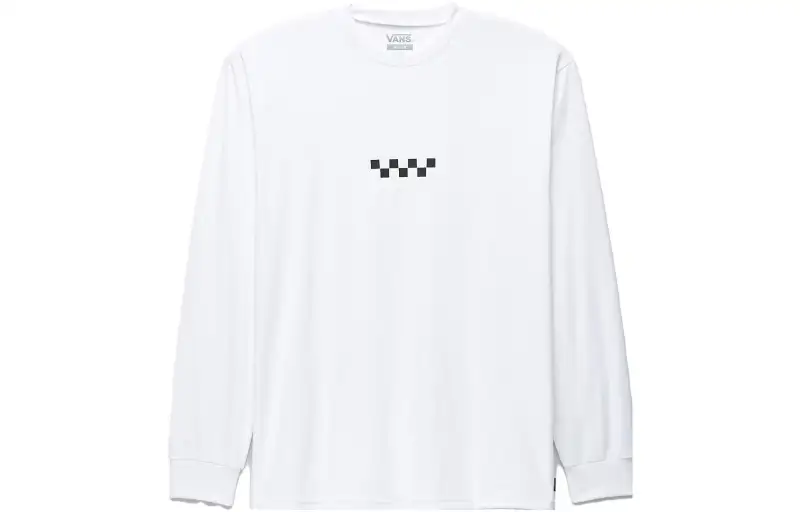 Vans T Shirts Unisex White Crew Neck Moderate Straight Fit