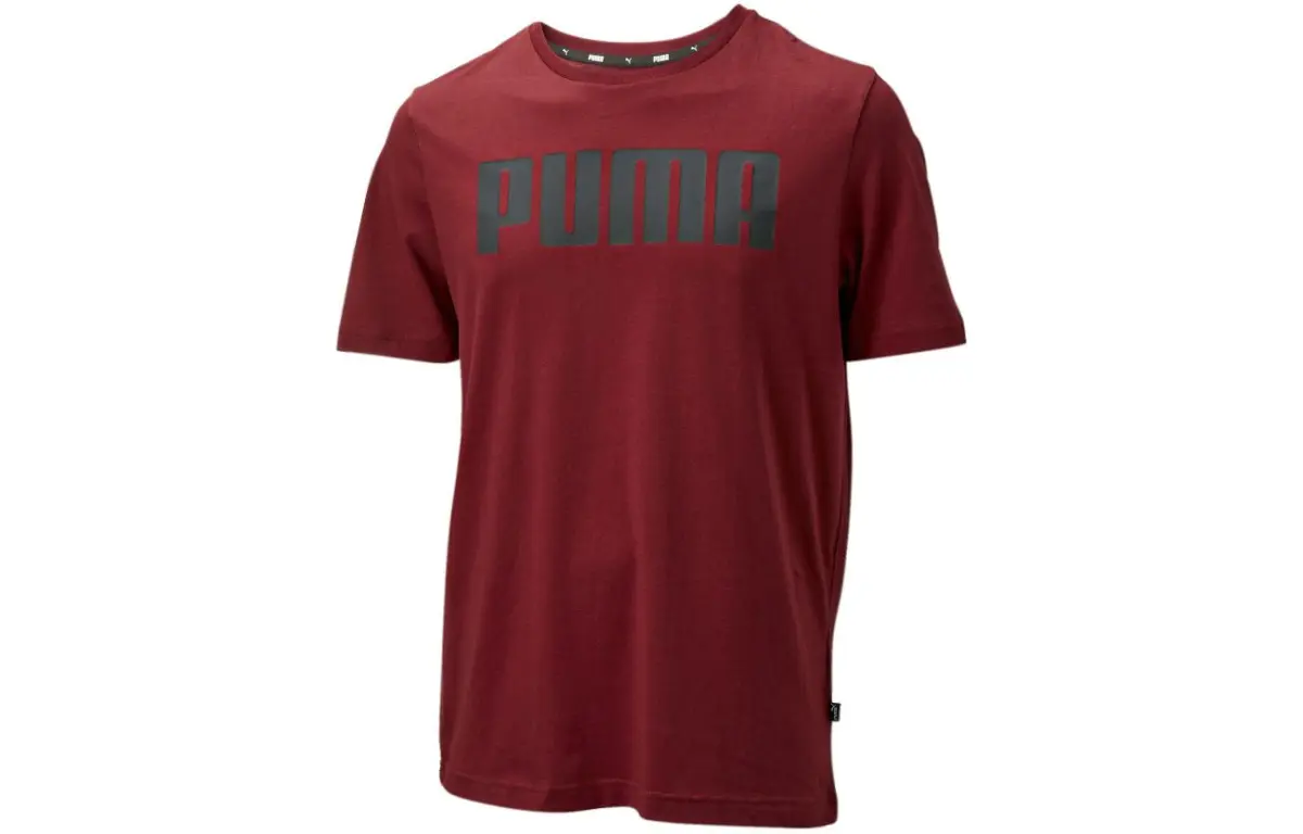 PUMA CLASSICS T-Shirts Men's Red Crew Neck Moderate Other