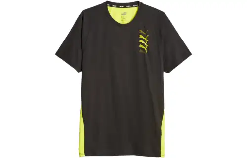 PUMA T Shirt De Training PUMA FIT Triblend Homme T Shirt Men's Black Green