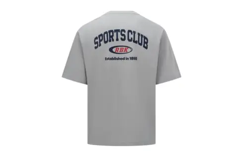 Reebok T Shirts Unisex Gray Crew Neck Moderate Straight Fit