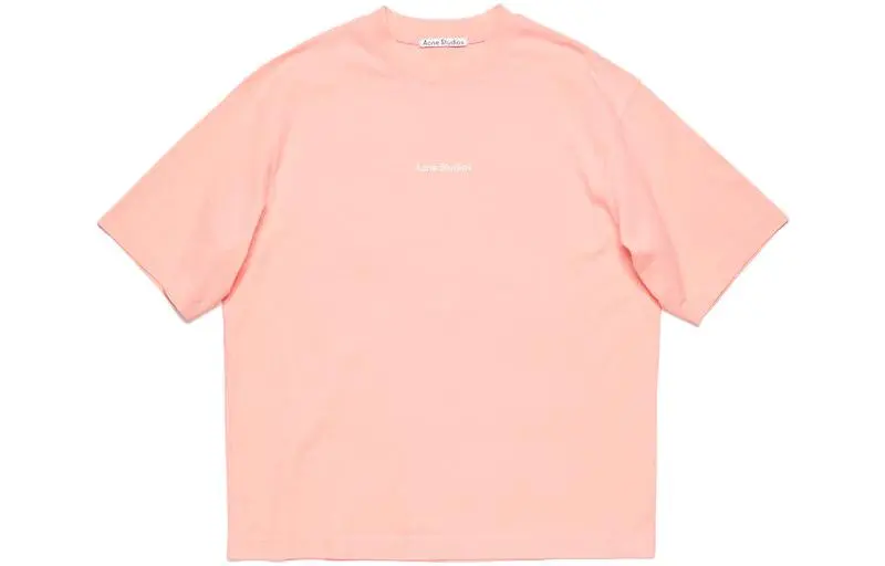 Acne Studios Logo Printed Crewneck T Shirt