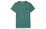 Timberland T Shirts Men's Turquoise Crew Neck Moderate Straight Fit