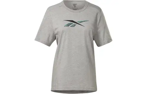 Reebok T Shirts Men's Gray Crew Neck Moderate Straight Fit