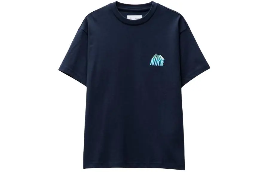 Nike T-Shirts Men's Navy Crew Neck Moderate