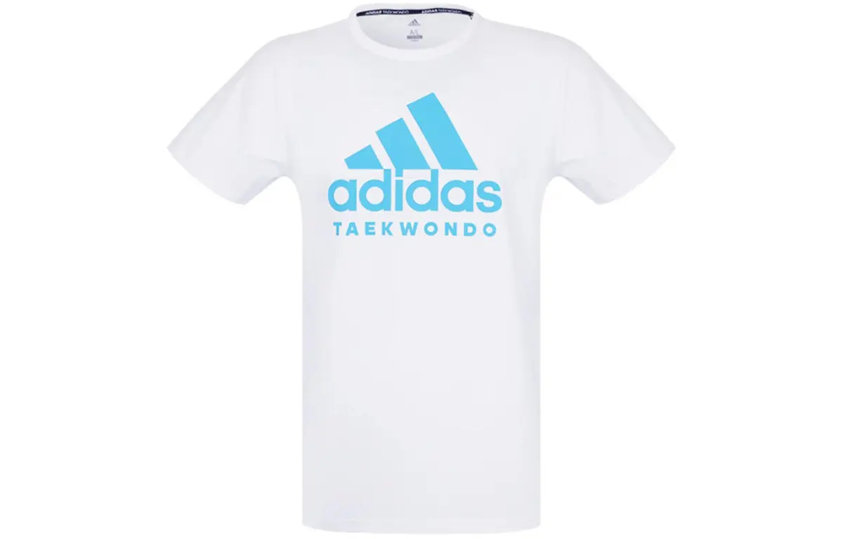 Adidas T Shirt Men's White With Blue Floral