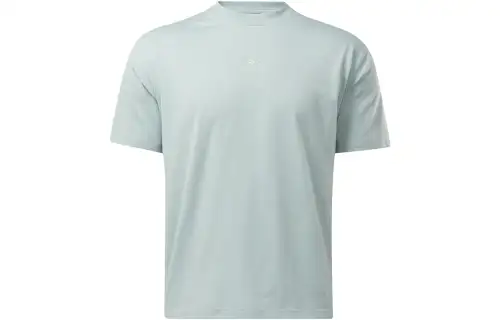 Reebok T Shirts Men's Gray Crew Neck Moderate Straight Fit